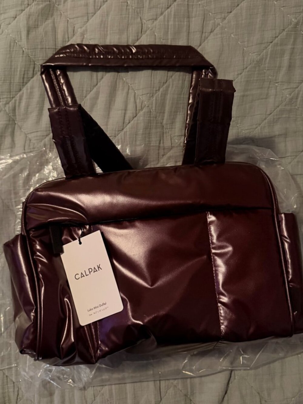 Luka Mini Duffel in Glazed Dark Cherry NWT